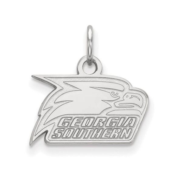 10k White Gold Georgia Southern U XS (Tiny) Mascot Logo Charm Pendant